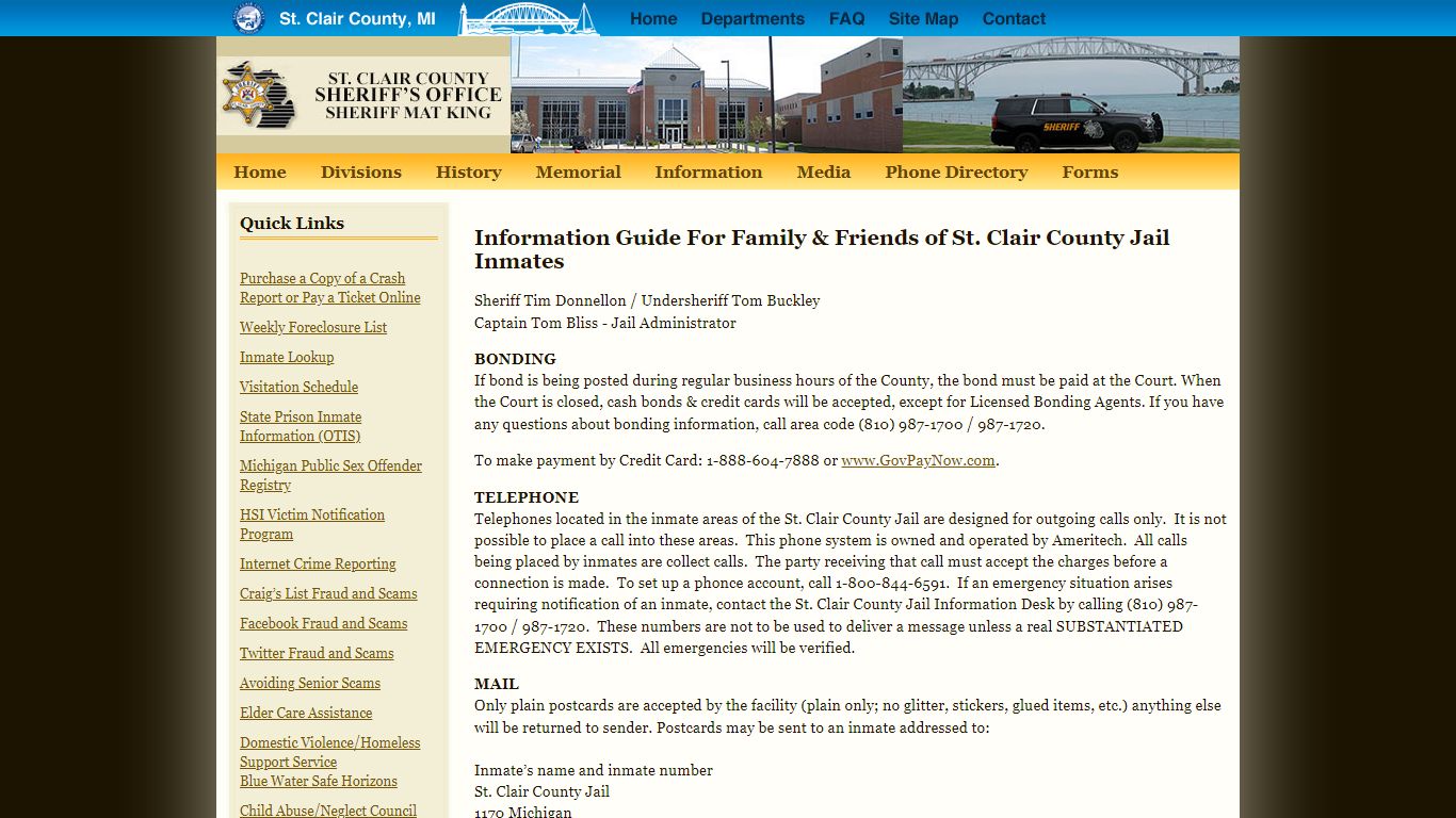 The Offices of St. Clair County - Sheriff - St. Clair County Probate Court